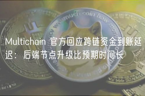 Multichain 官方回应跨链资金到账延迟：后端节点升级比预期时间长