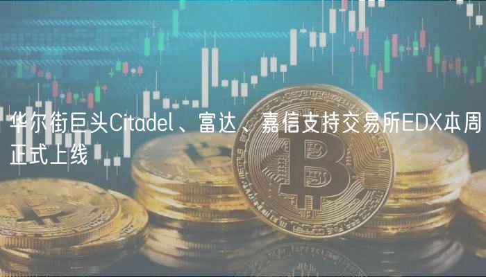 华尔街巨头Citadl、富达、嘉信支持交易所D本周正式上线