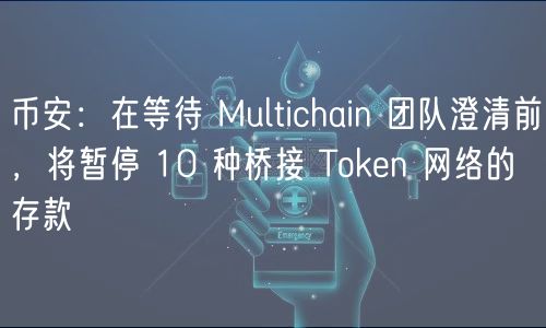 币安：在等待 Multichain 团队澄清前，将暂停 10 种桥接 Thuobin 网络的存款