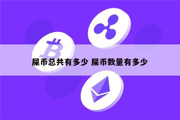 屎币总共有多少 屎币数量有多少 第1张