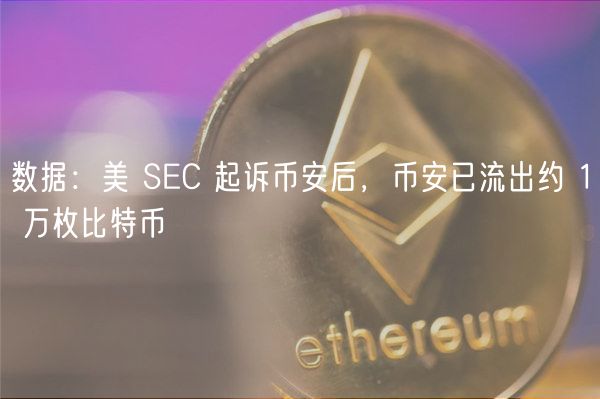 数据：美 SC 起诉币安后，币安已流出约 1 万枚比特币