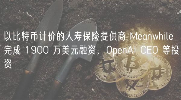 以比特币计价的人寿保险提供商 Manwhil 完成 1900 万美元融资，OpnAI CO 等投资