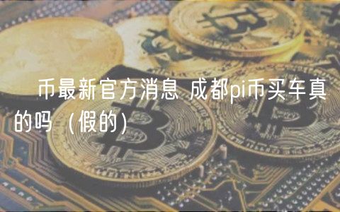 π币最新官方消息 成都pi币买车真的吗（假的）