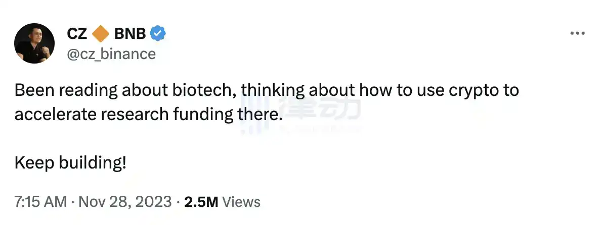 CZ和Vitalik一起喊单,DeSci成大佬们最偏爱的赛道?