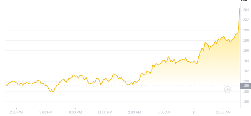 2025年01月02日索尔币价格