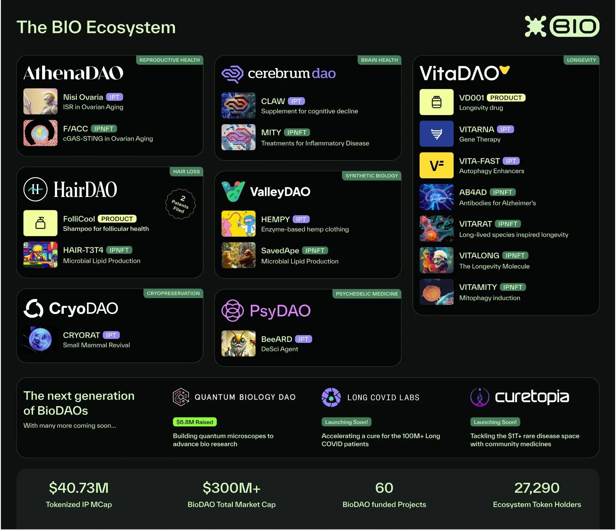 BIO 上线币安，公募收益最高可达 58 倍，部分子 DAO 空投价值超过其市值